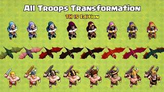 All Troops Time-lapse Transformation With Animation | Clash of Clans