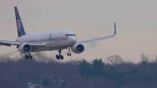 Incredible Boeing B767 Cargo Amerijet Smooth Landing #planespotting #closeup #aviation #cockpit