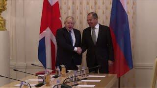 Boris Johnson meets with Russian counterpart in Moscow