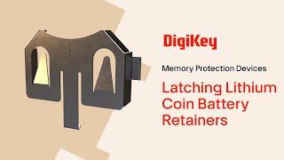 Memory Protection Devices Latching Lithium Coin Cell Battery Retainers PIO | DigiKey