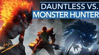 Was unterscheidet Dauntless von Monster Hunter: World?