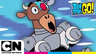 Top 10 des moments les plus drôles de Cyborg | Teen Titans Go! | Cartoon Network