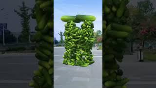 Vegetables on the touch3D Special Effects | 3D Animation #shorts #vfxhd