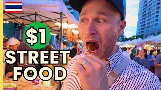 $1 Street Food | New Bangkok Night Market | SWU Night Market Bangkok