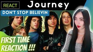 FIRST TIME REACTING to Journey - Don't Stop Believin'