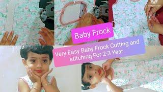 Very Easy Baby Frock Cutting and Stitching for 2-3 Year #youtube #trending #viralvideo #crafterharim