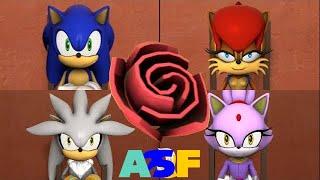 Sonic, Sally, Silver, and Blaze go on a Double Date