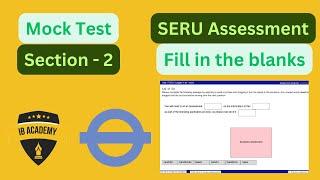 Section-2 Fill in the blanks - SERU TFL- Mock Test #Seruassessmenttfl, #tfl, #phv, #seru