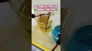 I HELPED MY CHEMISTRY STUDENTS MAKE A BATTERY TODAY  #electrochemistry #chemistrylab #science