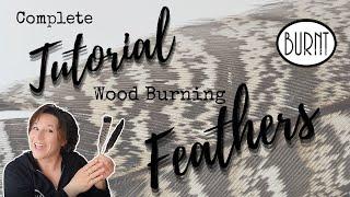 Wood Burning Feathers Tutorial // Pyrography How-to