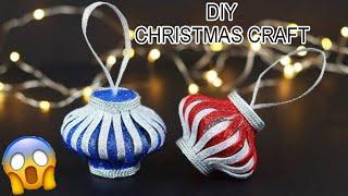 DIY Christmas Ornaments with Glitter Foam Sheet | Christmas Tree |Christmas Tree Decoration Ideas