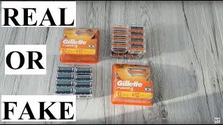 REAL OR FAKE Gillette Razor Blades Fusion Proglide