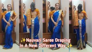 New Style Of Dhoti Saree Draping | Konkani Style saree | Kaveri Kotadia #sareedraping #dhotistyle