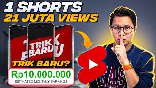 TRIK BARU SHORTS? 1 Short 21 Juta Views, Cara Menghasilkan Uang Dari Youtube Shorts & HP Saja!