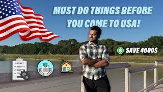 TO DO CHECKLIST  BEFORE you Fly to the US! ️ | Pre-Departure Guide!  | తెలుగు | MS in USA