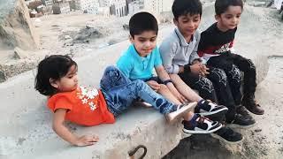 Kids iftaar in Makkah highest point in jabal with fathers #iftar #makkah