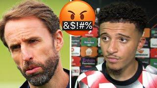 Jadon Sancho Reacts to Southgate Not Picking Him For The England Squad