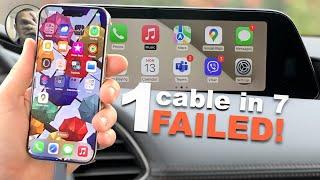 CarPlay not working with iPhone 15 Pro? Seven Type C cables tested with Mazda 3 BP with USB-A Port