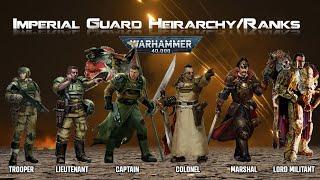 19 Ranks in the Imperial Guard Heirarchy