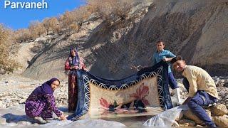 Journey to the nomadic world: how to clean blankets in the style of Yusuf and Parwane