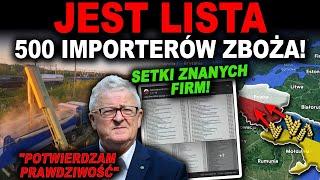 SZOKUJĄCA LISTA ZNANYCH FIRM, KTÓRE SPROWADZAŁY ZBOŻE Z UKRAINY!