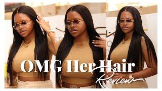 A sleek middle part is always a vibe  Most Natural 360 Lace Wig For Beginners!