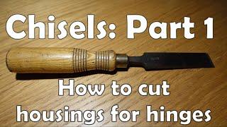 Chisels Part 1: How to cut hinges #handtools #howtowoodworking #DIY