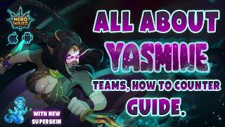 All about Yasmine. Teams and Counter Heroes. What's the Impact of New Super Skin? | Hero Wars Mobile