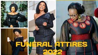 LATEST BLACK AFRICAN ATTIRES | FUNERAL CLOTHING | SIMPLE ANKARA STYLES |