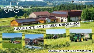 Grasernte am BIO Milchziegenhof | 2 Schnitt  | Ernte + Betriebsvorstellung | Bauernhofgeschichten
