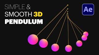 Simple and Smooth Pendulum Animation in After Effects Tutorial 3D