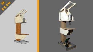 Büyük ve Güçlü Sütunlu Matkap (Matkap Tezgahı) // How to make a Drill Press / DIY Big Drill Press