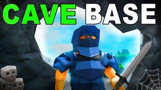 I MADE a CAVE BASE... Roblox Survival Game