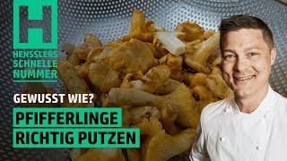 Schnelles Pfifferlinge richtig putzen Rezept von Steffen Henssler