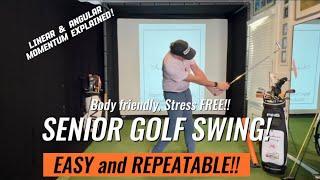 SENIOR GOLF SWING! // BODY Friendly, STRESS Free!! #golfinstruction #golfswing #golftips