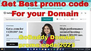 How to find promo code on GoDaddy | promo code for godaddy domain | 2023