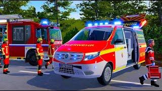 Emergency Call 112 - NEW German Ambulance EMS Responding! 4K