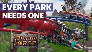 Na Fianna Force Review | Emerald Park's Slam Dunk - All New Vekoma Suspended Thrill Coaster