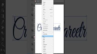 Create outline of the text in Adobe illustrator #outline #offset #illustrator #art#drawing