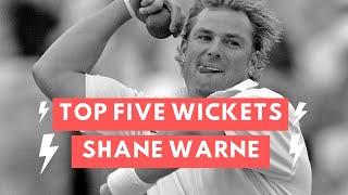 Top 5 wickets of Shane Warne | Ball of the century
