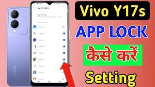 Vivo y17s app lock/Vivo y17s me app lock kaise kare/app lock setting