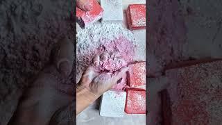 Reformed Dyed Gym Chalk Block #asmr #crunch #freshblock #subscribe #gymchalk #chalk  #satisfying