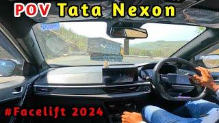 Nexon Facelift 2024  Fearless plus S POV || Tata Nexon Highway Drive ASMR ||