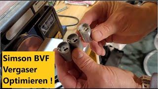 Gasschieber am Simson BVF 16N1 Original Vergaser optimieren !