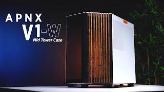 APNX V1-W (Black & White w/ Wood panel) Mid Tower Case Unboxing & Overview [Ph]