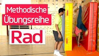 RAD METHODISCHE ÜBUNGSREIHE | Handstützüberschlag Seitwärts | Bodenturnen | Wie lerne ich ein Rad |