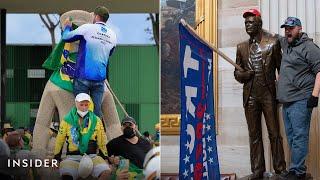 A Side By Side Look At The Brazil Protests And Capitol Riot | Insider News