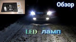 Обзор и тест LED ламп RoadSun в линзах ближнего света Рено Сценик 3