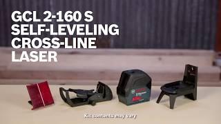 Bosch GCL2-160 Self Leveling Cross Line Laser with Plumb Points Product Video