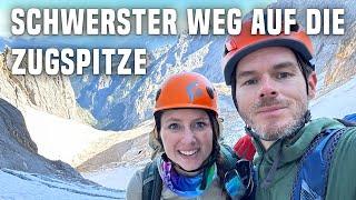 Zugspitze übers Höllental  - Traumtour mit Gletscher, Steigeisen und Klettersteig
